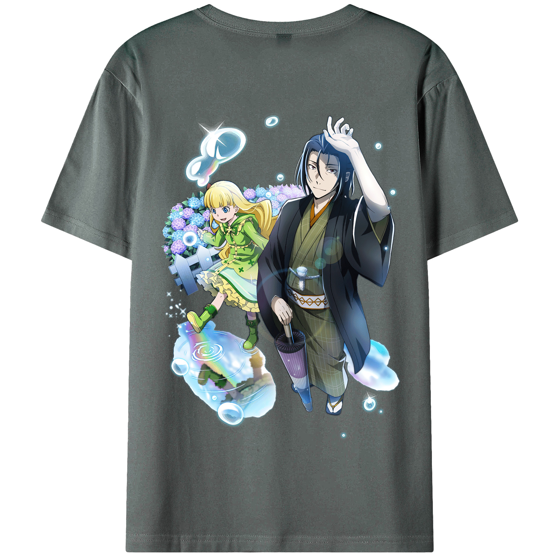 （画像用） 文豪ストレイドッグス Bungo Stray Dogs 綿100％半袖Tシャツ（背面プリント）